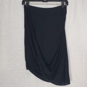 Express Asymmetrical Black Mini Skirt